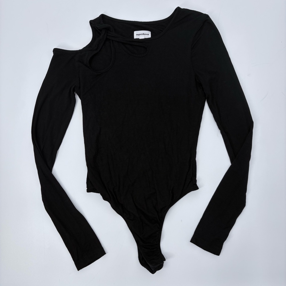 Revolve Superdown Black Yesenia Twist Bodysuit - Picture 6 of 13